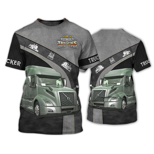 Trucker 3D Hoodie For Men And Women 3D Hoodie