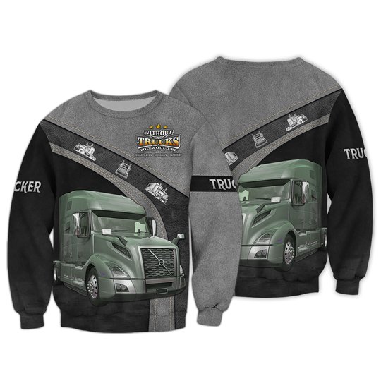 Trucker 3D Hoodie For Men And Women 3D Hoodie