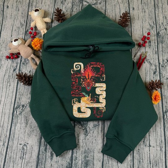 Zelda Light & Dark Dragons Embroidered Sweatshirt And Hoodie, Tears of the Kingdom Jumper, Nintendo Gamer merch, Gift for Zelda Fans