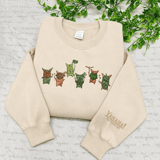 Korok Zelda Embroidered Sweatshirt, Legend of Zelda Merch, Yahaha You Found Me Hoodie, Gamer Gift