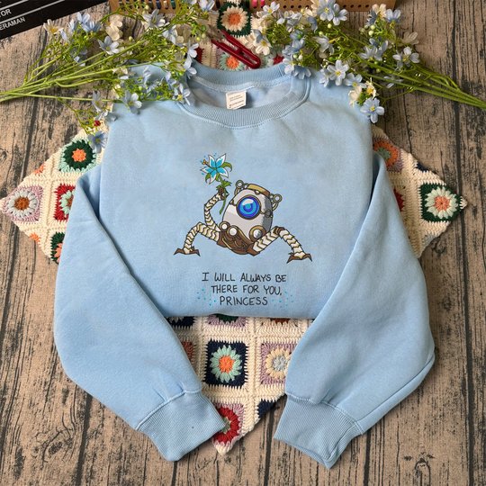 Terrako Zelda Embroidered Sweatshirt And Hoodie, Hyrule Warriors: Age of Calamity Jumper, Nintendo Gamer