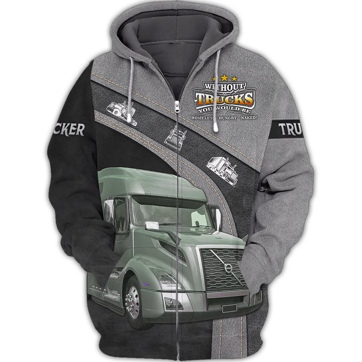 Trucker 3D Hoodie For Men And Women 3D Hoodie