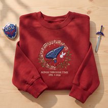 Zelda Ocarina of Time Embroidered Sweatshirt, Retro Gaming Hoodie, Songs Through Time Tee, Gamer Gift, Nostalgic Video Game Apparel