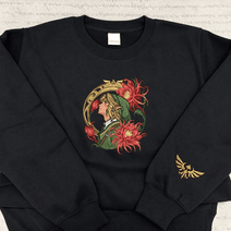 Link Breath of The Wild Embroidered Sweatshirt, Legend of Zelda Hoodie, Zelda Fan Gift, Gamer Gift