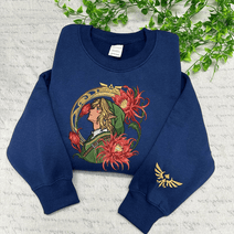 Link Breath of The Wild Embroidered Sweatshirt, Legend of Zelda Hoodie, Zelda Fan Gift, Gamer Gift