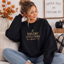 Fourth Wing Embroidered Tshirt, Dragon Rider Embroidered Sweatshirt, Wingleader Embroidered Hoodie, Violent Little Thing Embroidered Gingham Sweatshirt, Basgiath War College Embroidered Mockneck Sweatshirt
