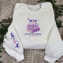Fourth Wing Embroidered Sweatshirt, Wingleader Embroidered Hoodie, Dragon Book Embroidered Gingham Sweatshirt, Basgiath War College Embroidered Mockneck Sweatshirt