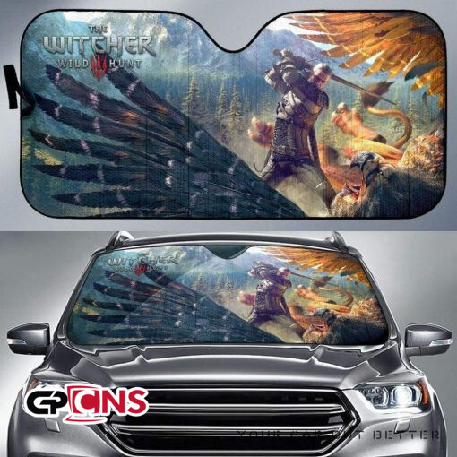 Geralt The Witcher 3: Wild Hunt Car Sun Shades Gaming 3d - T-shirt Frenzy