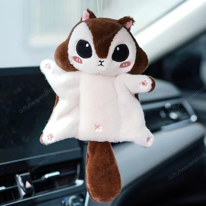Cute Kawaii Flying Squirrel Plush Pendant Plush Toy Bag Accessories Keychain Pendant Bag Car Pendant Children's Gift
