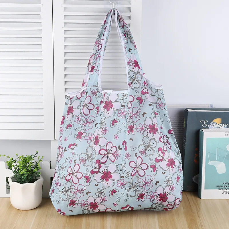 Fashion Printing Foldable Eco-Friendly Tote Folding Pouch Shopping Bag ...