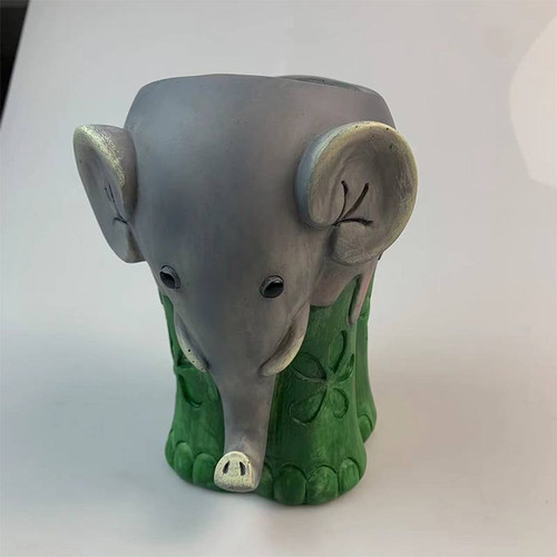Creative Cute Elephant Resin Flower Pot Decoration