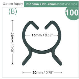 plastic garden clips 