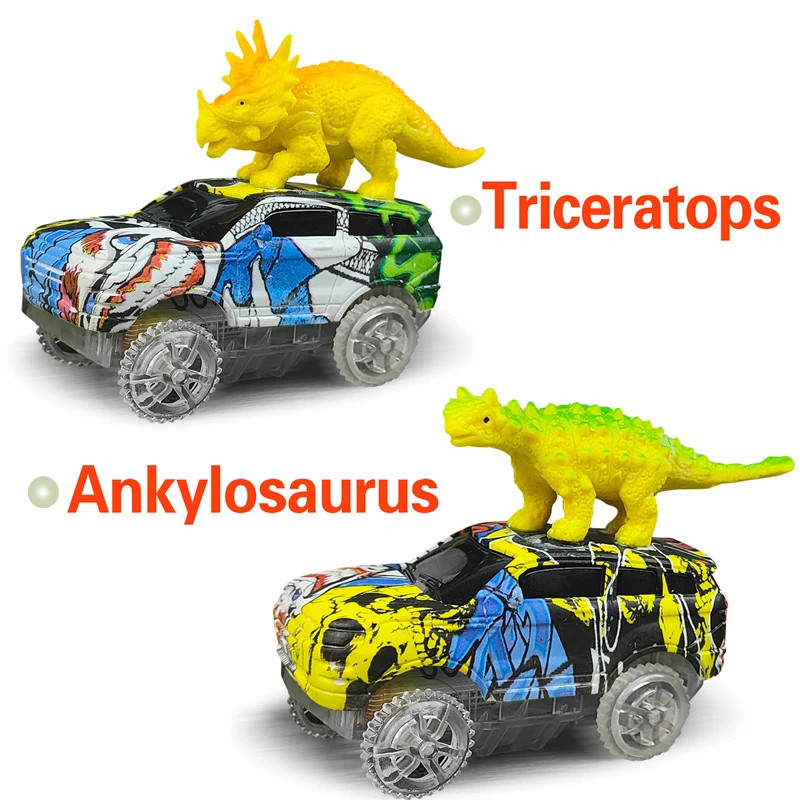 dinosaur car Track Railway Toy