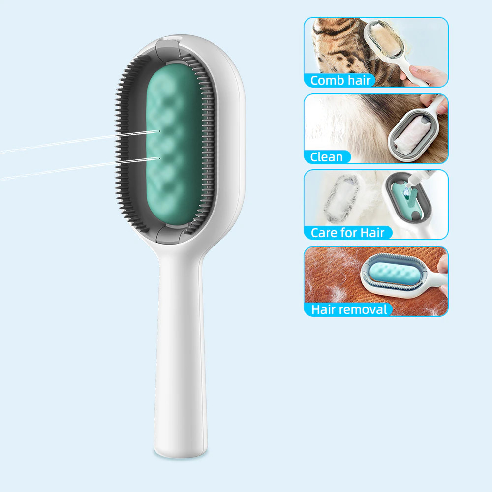 Pet Grooming Brush Cleaning Massage Remover