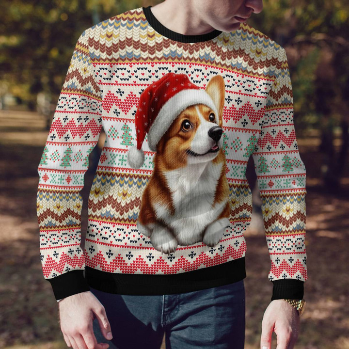 Corgi Christmas New Sweater - Charming Holiday Pullover