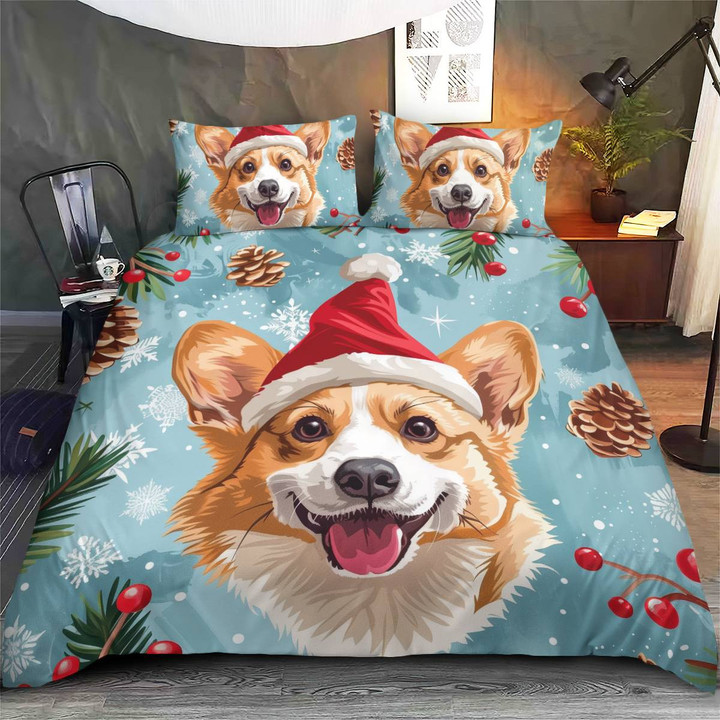 Corgi Christmas Bedding Set - Ultimate Festive Duvet & Bedclothes Collection