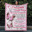 Customized Name, Personalized Blanket, To My Daughter, Stay Strong Be Confident, Butterfly Blanket