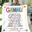Personalized Gammy Throw Blanket Custom Blanket From Grandkids Gift For Birthday Mother's Day Christmas Anniversary
