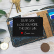 Personalized I Love You More The End I Win Metal Wallet Insert Card, Custom Name Metal Wallet Insert Card, Romantic Keepsake Gift for Boyfriend, Valentine's Day