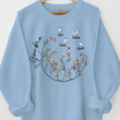 Customized Flower Grandma Sweatshirt with Kids Names, Floral Sweatshirt For Grandma, Nana, Mimi, Mama, Flower Grandma Sweatshirt 2024