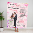 Best Gift For Wife I Married You Blanket Wife Gift Blanket From Husband Personalized Wife Blanket Birthday Mother's Day Valentine's Day Anniversary Gift For Her Wife Women