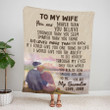 To My Wife Throw Blanket From Husband Valentines Birthday Anniversary Personalization Gift Soft Warm Bed Blanket