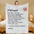 Personalized Giant Love Letter Blanket Birthday Valentine's Day Father's Day Gift Idea For Him Husband Boyfriend Gift From Her Wife