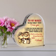 Personalize To My Wife Heart Shape Acrylic Plaque, Table Decor, Gift To Her, Girlfriend, Gift To Wife, Valentine Gift