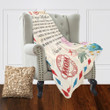 Custom Name Letter To Mother Blanket Gift From Daughter Son, Christmas Birthday Gift To Mom From Kids