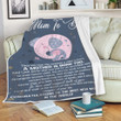 To The Best New Mom In The World Blanket, Pink Cute Elephant Blanket Gift For New Mom To Be, First Christmas Gift As New Mom Blanket