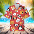 Red Heads Of Different Breeds Dogs Corgi, Pug, Chihuahua, Terrier, Husky Hawaiian Shirts, Funny Dogs Short Sleeve Button Down Shirt, Summer Gift
