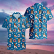 Basset Hound Funny Summer Hawaiian Shirt, Anchor Basset Hound Blue Aloha Shirt, Basset Hound Lover Hawaiian Shirt, Gift For Dog Lover