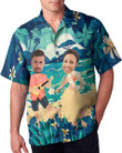 Custom Hawaiian Shirt for Couple, Custom Hawaiian Shirt with Face, Beach Couple Hawaiian Shirt, Summer Gift For Couple