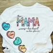 This Mama Wears Her Heart On Her 3D Sleeve Sweater