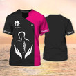 Namashops Massage Therapist Personalized Shirt Massage Therapy Uniform Black Pink