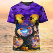 3D Shirt - 3D Purple Halloween Shirt Halloween T Shirts For Adults
