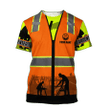 3D Shirt - Personalized Carpenter Unisex Safety Shirt Men
