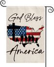 Independence Garden Flag, God Bless America Garden Flag Vertical Double Sided, Patriotic USA Flag 4th of July Independence Memorial Day Yard Outdoor Decor