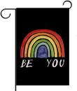 LGBT Garden Flag, Pride Flag, Be You Rainbow Garden Flag Gay Pride Flag LGBT Pride Flag Pride Day Pride Month Pride Prom Rainbow Party Decoration and Supplies