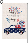Independence Garden Flag,  4th of July Garden Flag Vertical Double Sided Happy Independence Day Truck Burlap Garden Flag, Memorial Day Patriotic Yard Outdoor Home Decoration