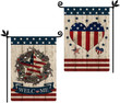 Independence Garden Flag,  Love and Star Patriotic Garden Flag, 4th of July Memorial Day Independence Day Burlap Vertical Double Sided Flag