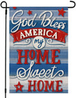 Independence Garden Flag, 4th of July Patrioctic Garden Flag  Double Sided God Bless America Memorial Day Welcome Blue Red Independence Day
