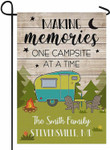 Camping Garden Flag, Personalized Camper Camping Garden Flag Making Memories One Campsite at A Time Rv Flag for Outdoor Yard House Banner Home Lawn Welcome Decoration