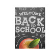 Back To School Garden Flag, Garden Flag Double Sided for Outside Yard Flags Welcome Back To School Holiday Flags  Burlap Decorative small Blackboard