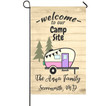Camping Garden Flag,,  Custom Camper Flags-Personalized Camping Garden Flag Welcome to Our Campsite RV Flag for Outdoor Yard House Banner Home Lawn Welcome Decoration