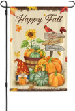 Thanksgiving Garden Flag,  Happy Fall Garden Flags Outdoor,Autumn Harvest Welcome Double Sided Farmhouse Flag,Welcome Christmas Thanksgiving