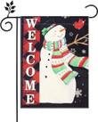 Christmas Garden Flag Double Sided Holiday Winter Garden Decorations Happy New Year Winter Yard Flag for Outside