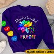 Colorful Flower Grandma Auntie Mom Sweet Heart Kids Personalized 3D Sweater