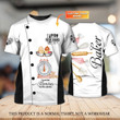 Count The Memories Not The Calories, Baker, Bakery Chef, Personalized Name 3D Tshirt Tad 648 (Non Workwear)