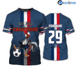Rooster France Football 2022 Shirt, World Cup France Fan 3D T Shirt, France Fan Club Shirt